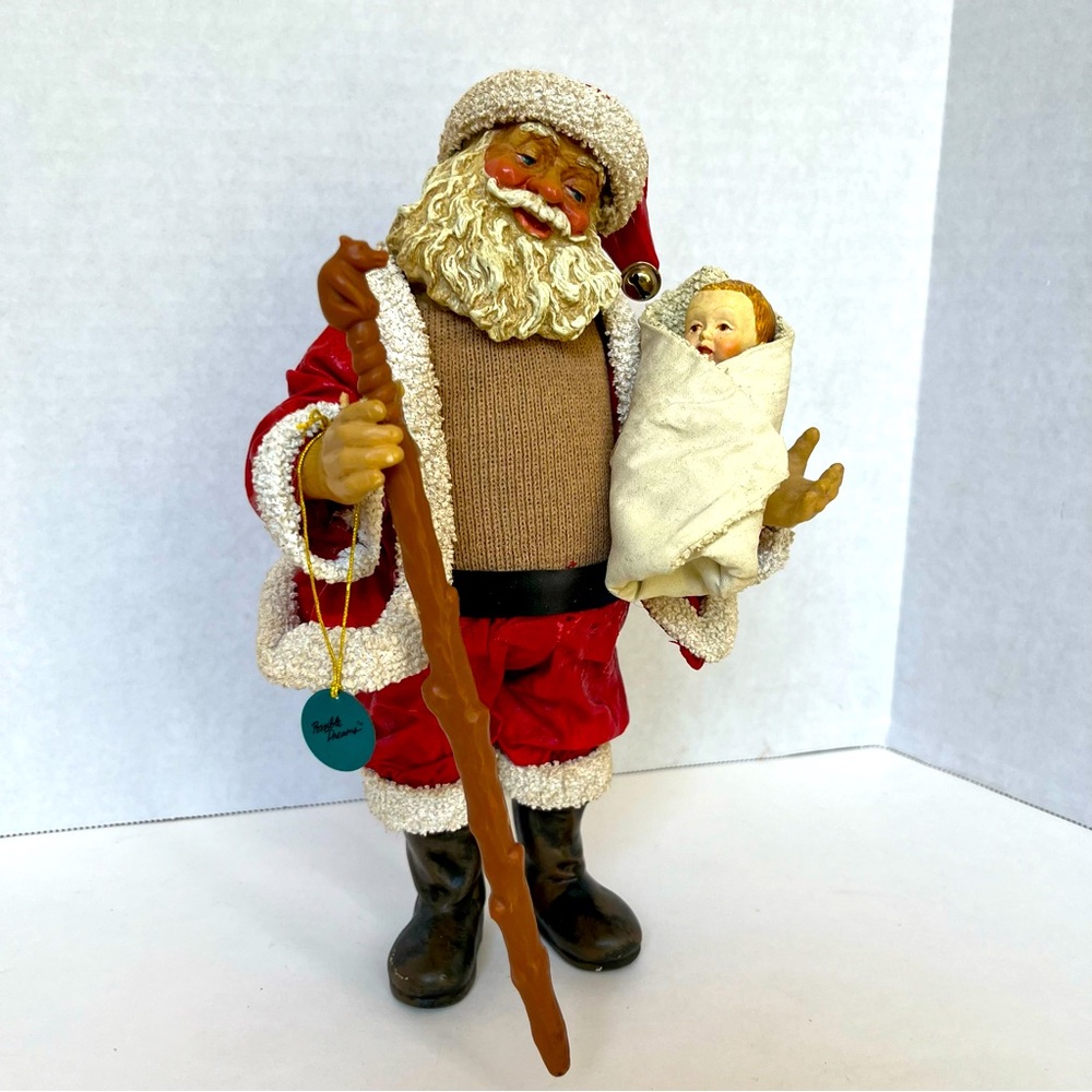 Clothique Possible Dreams Santa 1988 Baby First Christmas Missing Rocking Horse